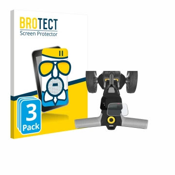 Vorderseite einer Produktverpackung mit dem Markenlogo BROTECT. Daneben ist das Gerät PowaKaddy CT6 2025 mit dem zugehörigen D