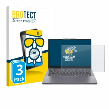 Vorderseite einer Produktverpackung mit dem Markenlogo BROTECT. Daneben ist das Gerät Lenovo IdeaPad Slim 3i Gen 10 14