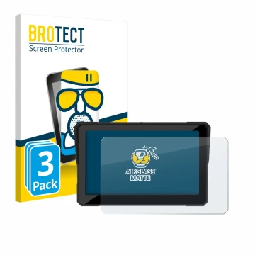 Vorderseite einer Produktverpackung mit dem Markenlogo BROTECT. Daneben ist das Gerät Carpuride W702S Pro 7