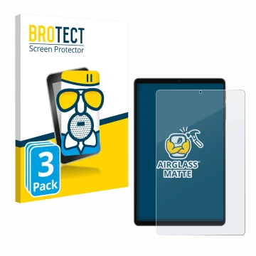 Vorderseite einer Produktverpackung mit dem Markenlogo BROTECT. Daneben ist das Gerät Alldocube iPlay 70 mini Ultra mit dem zu