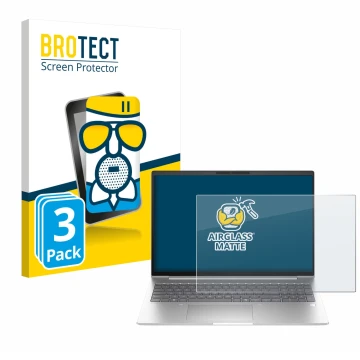 Vorderseite einer Produktverpackung mit dem Markenlogo BROTECT. Daneben ist das Gerät HP EliteBook 6 G1i 14 mit dem zugehörige