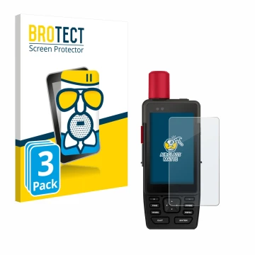 Vorderseite einer Produktverpackung mit dem Markenlogo BROTECT. Daneben ist das Gerät Garmin GPSMAP H1i Plus mit dem zugehörig