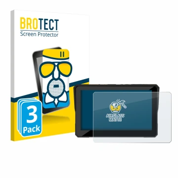 Vorderseite einer Produktverpackung mit dem Markenlogo BROTECT. Daneben ist das Gerät Carpuride W502 Pro 5