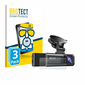 Vorderseite einer Produktverpackung mit dem Markenlogo BROTECT. Daneben ist das Gerät Redtiger F7NP mit dem zugehörigen Displa