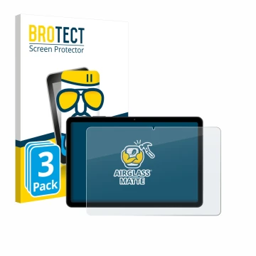 Vorderseite einer Produktverpackung mit dem Markenlogo BROTECT. Daneben ist das Gerät Tabwee T80 10.1