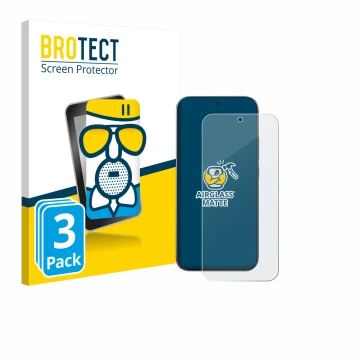 Vorderseite einer Produktverpackung mit dem Markenlogo BROTECT. Daneben ist das Gerät Xiaomi 17 Pro Max mit dem zugehörigen Di