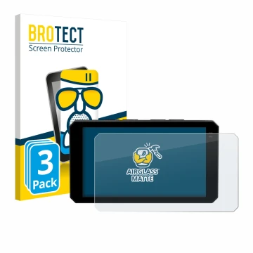 Vorderseite einer Produktverpackung mit dem Markenlogo BROTECT. Daneben ist das Gerät Chigee AIO-6 LTE 4G mit dem zugehörigen 