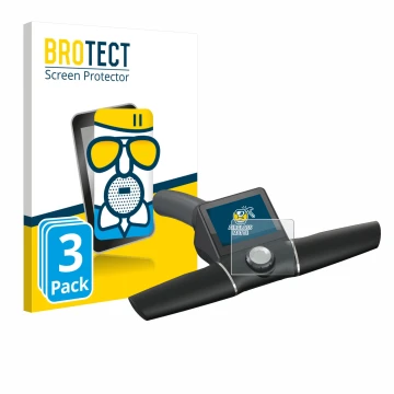 Vorderseite einer Produktverpackung mit dem Markenlogo BROTECT. Daneben ist das Gerät Motocaddy M7 GPS Remote mit dem zugehöri