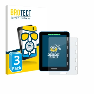 Vorderseite einer Produktverpackung mit dem Markenlogo BROTECT. Daneben ist das Gerät Vakaros Atlas 2 / Edge mit dem zugehörig