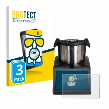 Vorderseite einer Produktverpackung mit dem Markenlogo BROTECT. Daneben ist das Gerät Ufesa TotalChef RK10 mit dem zugehörigen