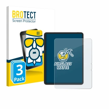 Vorderseite einer Produktverpackung mit dem Markenlogo BROTECT. Daneben ist das Gerät Blackview Link 8 mit dem zugehörigen Dis