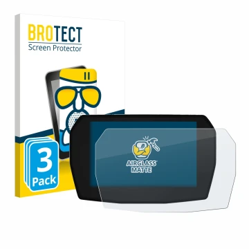 Vorderseite einer Produktverpackung mit dem Markenlogo BROTECT. Daneben ist das Gerät Ducati Streetfighter V2 2025 mit dem zug