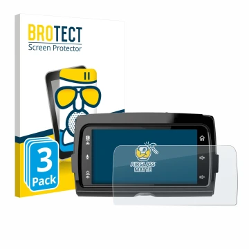 Vorderseite einer Produktverpackung mit dem Markenlogo BROTECT. Daneben ist das Gerät Harley Davidson Soundstream Reserve WHD1