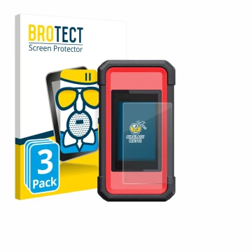 Vorderseite einer Produktverpackung mit dem Markenlogo BROTECT. Daneben ist das Gerät Launch X431 SmartLink C V2.0 mit dem zug