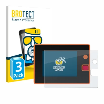 Vorderseite einer Produktverpackung mit dem Markenlogo BROTECT. Daneben ist das Gerät Hota T8 mit dem zugehörigen Displayschut