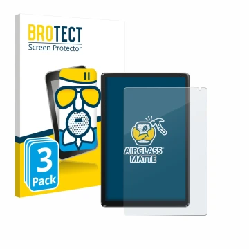 Vorderseite einer Produktverpackung mit dem Markenlogo BROTECT. Daneben ist das Gerät Whitedeer WHEC107BK 10.1