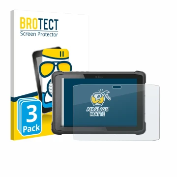 Vorderseite einer Produktverpackung mit dem Markenlogo BROTECT. Daneben ist das Gerät Hematec SolidTab G99 10