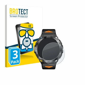 Vorderseite einer Produktverpackung mit dem Markenlogo BROTECT. Daneben ist das Gerät Rogbid Titan K mit dem zugehörigen Displ