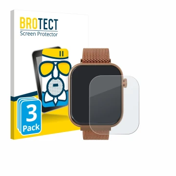 Vorderseite einer Produktverpackung mit dem Markenlogo BROTECT. Daneben ist das Gerät Techmade M-GLAM011 1.75