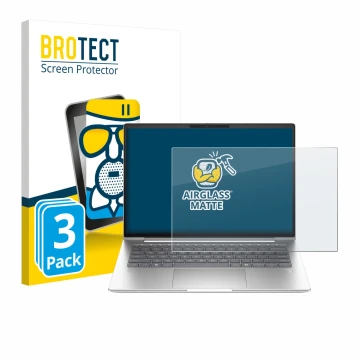 Vorderseite einer Produktverpackung mit dem Markenlogo BROTECT. Daneben ist das Gerät HP ProBook 4 G1a 14