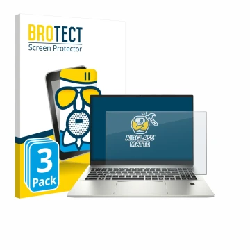 Vorderseite einer Produktverpackung mit dem Markenlogo BROTECT. Daneben ist das Gerät MSI Prestige A16 AI+ mit dem zugehörigen