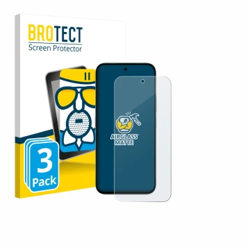 Vorderseite einer Produktverpackung mit dem Markenlogo BROTECT. Daneben ist das Gerät Honor X6c mit dem zugehörigen Displaysch