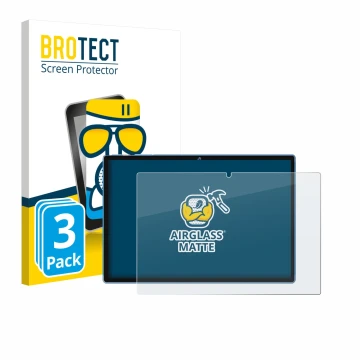 Vorderseite einer Produktverpackung mit dem Markenlogo BROTECT. Daneben ist das Gerät Biegedy B25 10.1