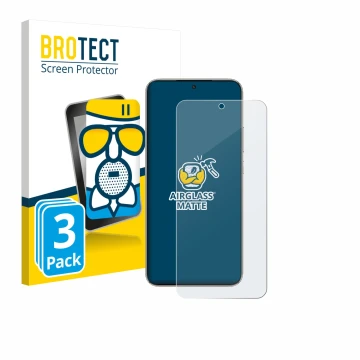 Vorderseite einer Produktverpackung mit dem Markenlogo BROTECT. Daneben ist das Gerät Honor X70 mit dem zugehörigen Displaysch