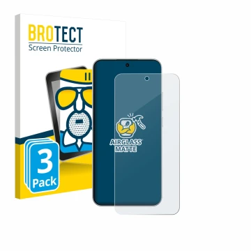 Vorderseite einer Produktverpackung mit dem Markenlogo BROTECT. Daneben ist das Gerät Oppo F31 Pro mit dem zugehörigen Display