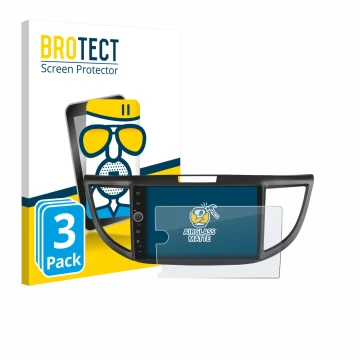 Vorderseite einer Produktverpackung mit dem Markenlogo BROTECT. Daneben ist das Gerät Joying Car Radio 9