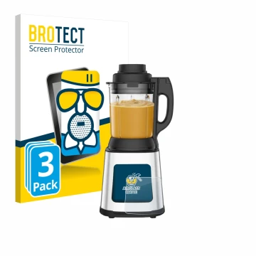 Vorderseite einer Produktverpackung mit dem Markenlogo BROTECT. Daneben ist das Gerät Moulinex LM83SD10 mit dem zugehörigen Di