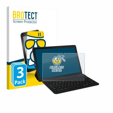 Vorderseite einer Produktverpackung mit dem Markenlogo BROTECT. Daneben ist das Gerät Laptok YXPA7LBK 11