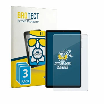 Vorderseite einer Produktverpackung mit dem Markenlogo BROTECT. Daneben ist das Gerät Alldocube iPlay 80 mini Ultra mit dem zu