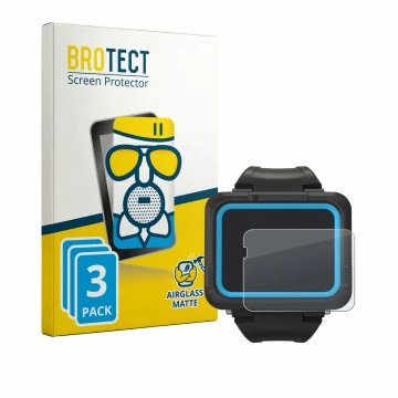 Vorderseite einer Produktverpackung mit dem Markenlogo BROTECT. Daneben ist das Gerät Shearwater PEREGRINE dive computer mit d