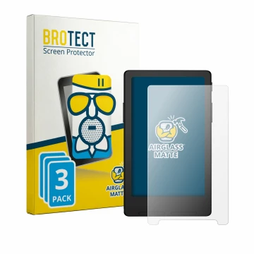 Vorderseite einer Produktverpackung mit dem Markenlogo BROTECT. Daneben ist das Gerät Xteink X4 Classic (X4 V2) mit dem zugehö