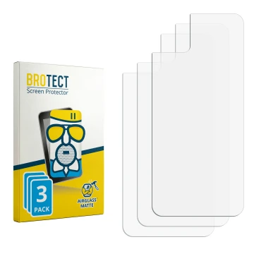 Vorderseite einer Produktverpackung mit dem Markenlogo BROTECT. Daneben ist der zugehörige Displayschutz.