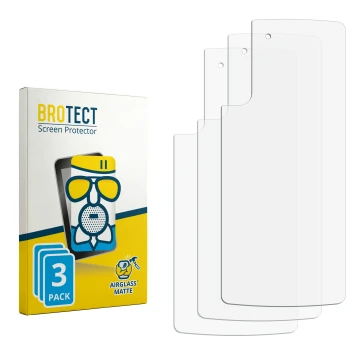 Vorderseite einer Produktverpackung mit dem Markenlogo BROTECT. Daneben ist der zugehörige Displayschutz.