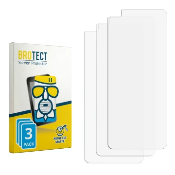 Vorderseite einer Produktverpackung mit dem Markenlogo BROTECT. Daneben ist der zugehörige Displayschutz.