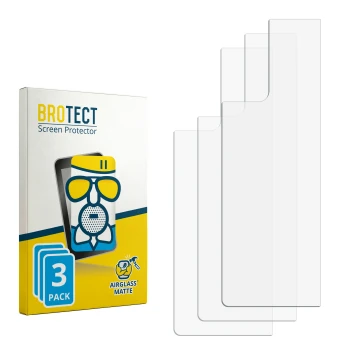 Vorderseite einer Produktverpackung mit dem Markenlogo BROTECT. Daneben ist der zugehörige Displayschutz.