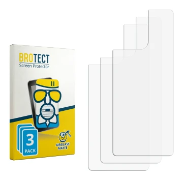 Vorderseite einer Produktverpackung mit dem Markenlogo BROTECT. Daneben ist der zugehörige Displayschutz.