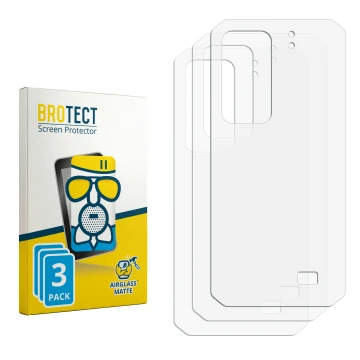 Vorderseite einer Produktverpackung mit dem Markenlogo BROTECT. Daneben ist der zugehörige Displayschutz.
