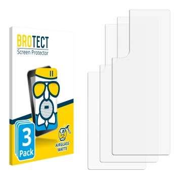 Vorderseite einer Produktverpackung mit dem Markenlogo BROTECT. Daneben ist der zugehörige Displayschutz.