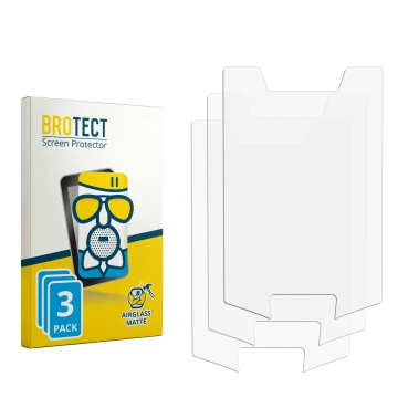 Vorderseite einer Produktverpackung mit dem Markenlogo BROTECT. Daneben ist der zugehörige Displayschutz.