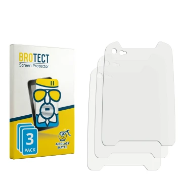 Vorderseite einer Produktverpackung mit dem Markenlogo BROTECT. Daneben ist der zugehörige Displayschutz.