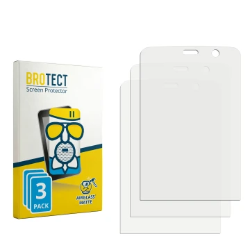 Vorderseite einer Produktverpackung mit dem Markenlogo BROTECT. Daneben ist der zugehörige Displayschutz.