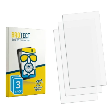 Vorderseite einer Produktverpackung mit dem Markenlogo BROTECT. Daneben ist der zugehörige Displayschutz.