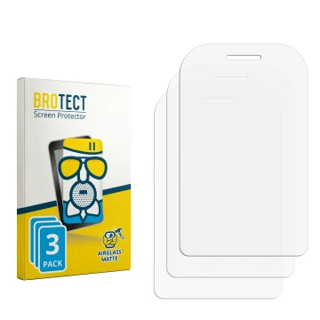 Vorderseite einer Produktverpackung mit dem Markenlogo BROTECT. Daneben ist der zugehörige Displayschutz.