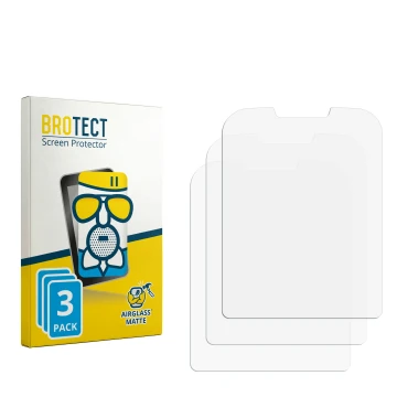 Vorderseite einer Produktverpackung mit dem Markenlogo BROTECT. Daneben ist der zugehörige Displayschutz.