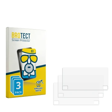 Vorderseite einer Produktverpackung mit dem Markenlogo BROTECT. Daneben ist der zugehörige Displayschutz.