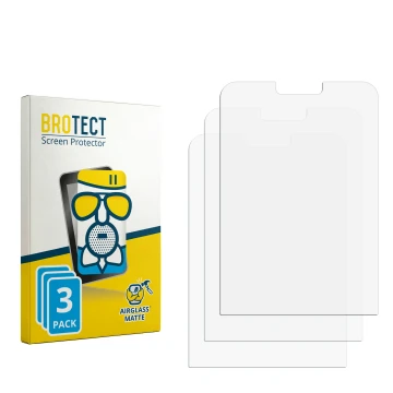 Vorderseite einer Produktverpackung mit dem Markenlogo BROTECT. Daneben ist der zugehörige Displayschutz.